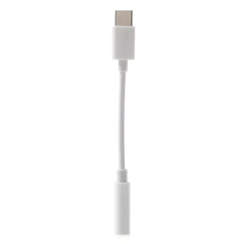 Universeller USB-C-AUX-Kopfh&ouml;rerbuchsen-Eingangskabel-Dongle - Weiss