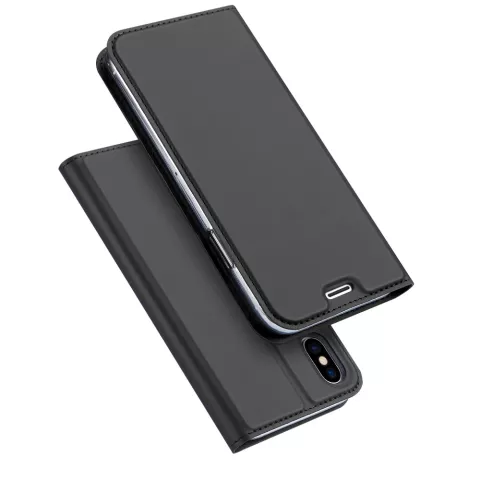 DUX DUCIS Skin Pro Serie - Lederbezug iPhone X XS - grau