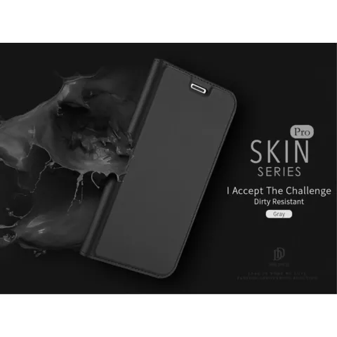 DUX DUCIS Skin Pro Serie - Lederbezug iPhone X XS - grau