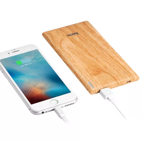 Hoco B10 Powerbank Holzmuster - 7000mAh - Schnellladung Schnellladeger&auml;t