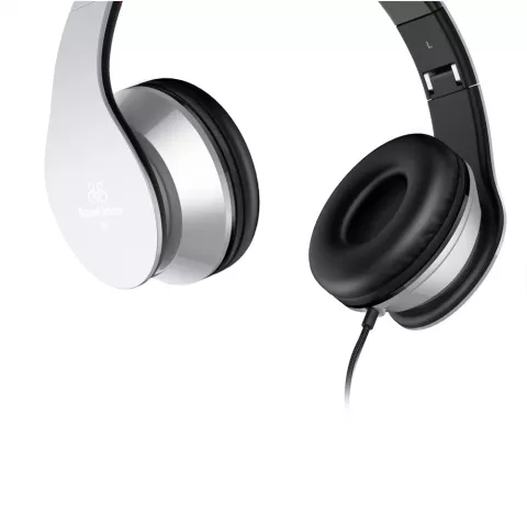 i60 Over-Ear kabelgebundene Stereo-Kopfh&ouml;rer - Mikrofon Metallic Silber