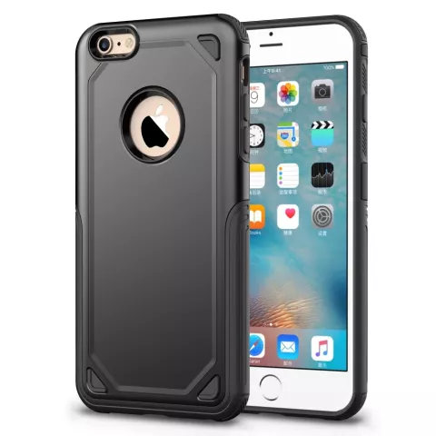 Pro Armor Shockproof iPhone 6 6s H&uuml;lle - Schutzh&uuml;lle Schwarz - Zus&auml;tzlicher Schutz