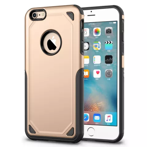 Pro Armor Shockproof iPhone 6 6s H&uuml;lle - Schutzh&uuml;lle Gold - Extra Schutz Gold