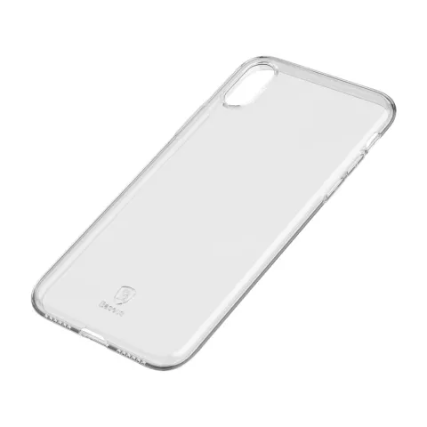 Transparente iPhone X XS H&uuml;lle der Baseus Simple Series - Transparent