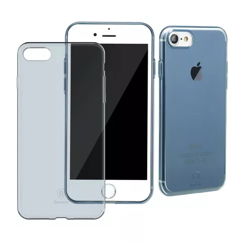 Baseus Simple Series Klare iPhone 7 8 SE 2020 SE 2022 H&uuml;lle - Blau