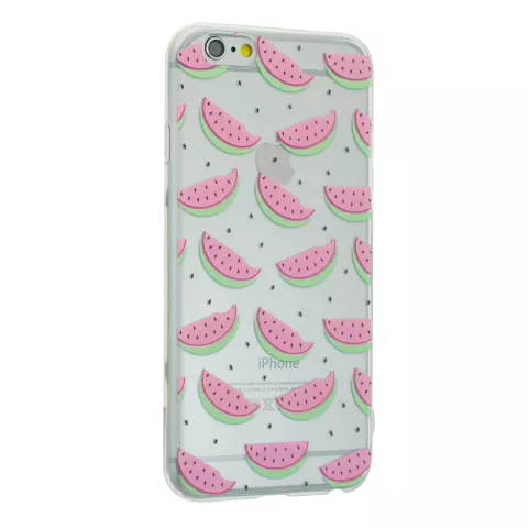 Wassermelonenh&uuml;lle iPhone 6 6s TPU Transparente Abdeckung Melonenfrucht - Transparent