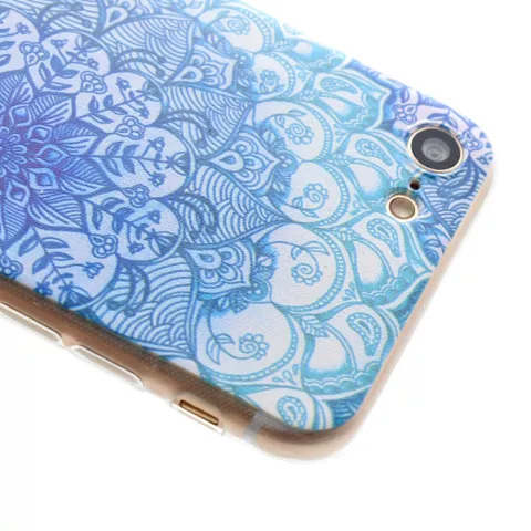 Mandala H&uuml;lle TPU iPhone 7 8 SE 2020 SE 2022 - Dekoration Blau