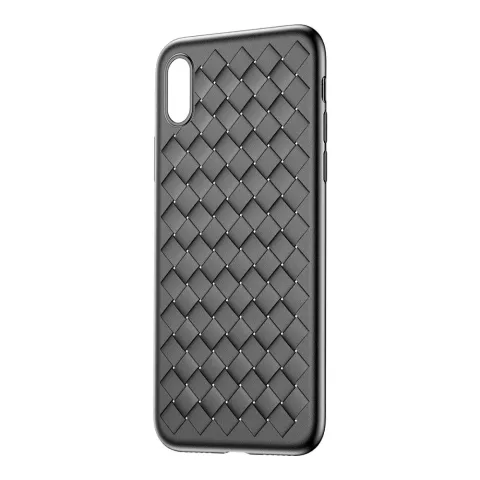 Baseus Weaving Case gewebte TPU-H&uuml;lle f&uuml;r iPhone X XS - Schwarz