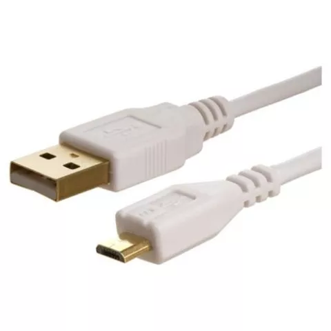 Micro USB Ladekabel Kabel Ladeger&auml;t f&uuml;r Samsung Blackberry HTC LG - Weiss