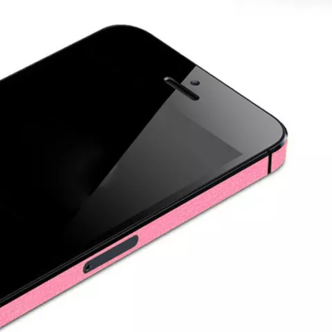 Autoaufkleber iPhone 5 5s SE 2016 Dekor Farbe Rand Haut - Pink