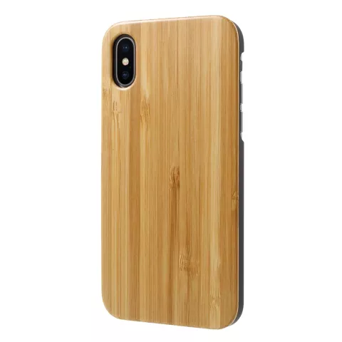 Holzbambus H&uuml;lle iPhone X XS H&uuml;lle - Echtholz