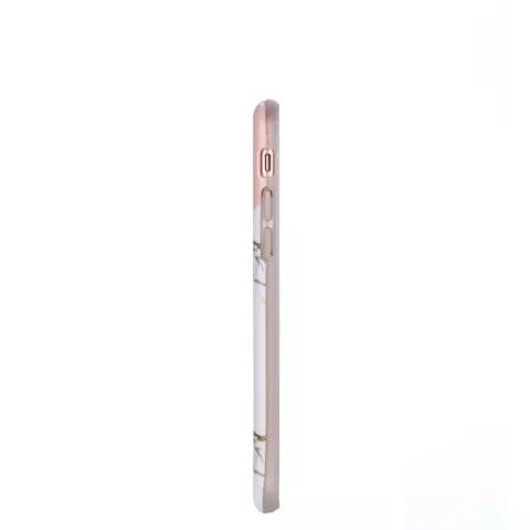 Gold Ananas Marmor H&uuml;lle iPhone 6 6s H&uuml;lle - Pink White Gold
