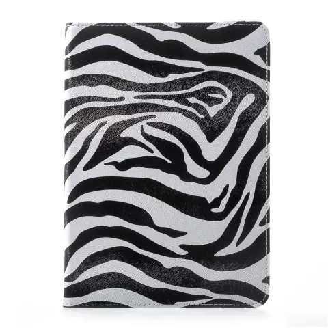 Zebra schwenkbare Abdeckung Standardh&uuml;lle iPad 2017 2018 - Schwarz Weiss