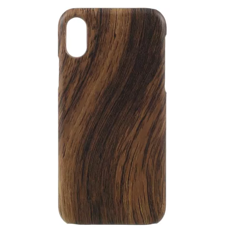 Holz Hartschalenkoffer iPhone X XS - braun