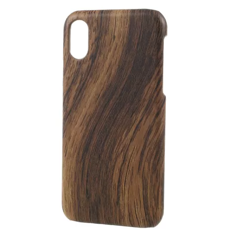 Holz Hartschalenkoffer iPhone X XS - braun