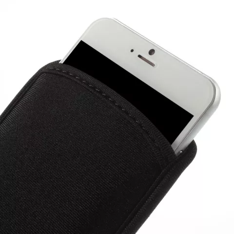 Universelle Einstecktasche aus Neopren f&uuml;r Smartphones - Schwarz