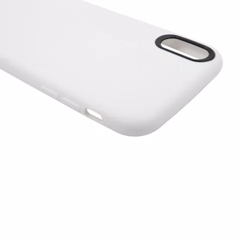 TPU H&uuml;lle flexible H&uuml;lle f&uuml;r iPhone X XS - Weiss