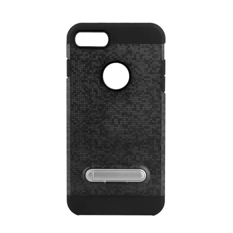 Mosaik Fall Standard TPU Kunststoff Hybrid Fall iPhone 7 8 - Schwarz