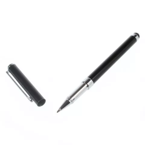 Stift Kugelschreiber 2 in 1 Touchscreen Universal - Schwarz