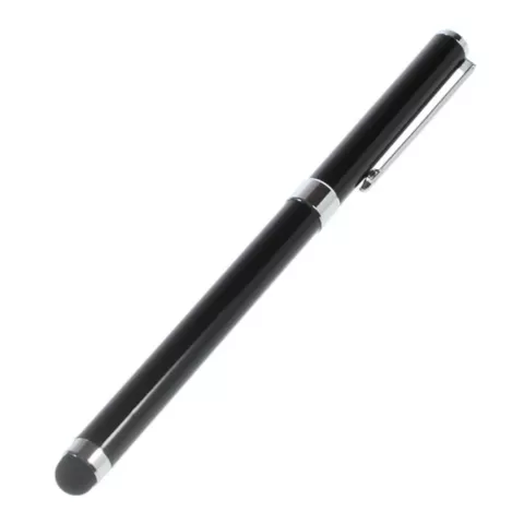 Stift Kugelschreiber 2 in 1 Touchscreen Universal - Schwarz