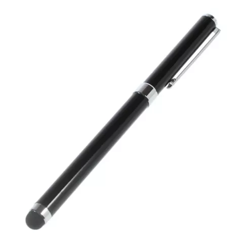 Eingabestift Kugelschreiber 2 in 1 Touchscreen Universal - Schwarz