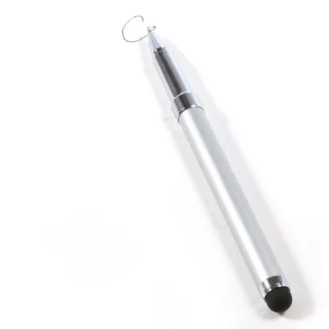 Stift Kugelschreiber 2 in 1 Touchscreen Universal - Silber