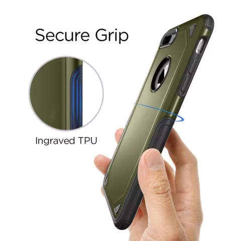 Pro Armor Army Green Schutzh&uuml;lle iPhone 7 Plus 8 Plus - Gr&uuml;ne H&uuml;lle