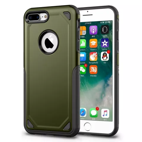 Pro Armor Army Green Schutzh&uuml;lle iPhone 7 Plus 8 Plus - Gr&uuml;ne H&uuml;lle