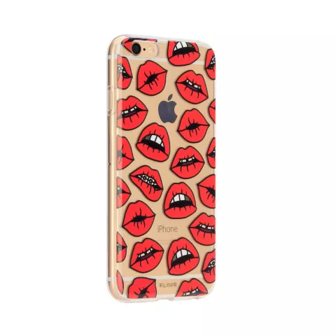 FLAVR iPlate Lippen Fall Kuss iPhone 6 6s - Rot