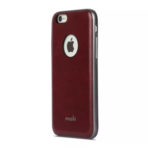Moshi iGlaze Napa iPhone 6 6s - Rotes Leder