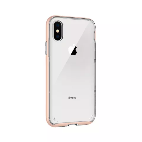Spigen Neo Hybrid Crystal Kompatibel mit iPhone X XS H&uuml;lle - Rosegold H&uuml;lle
