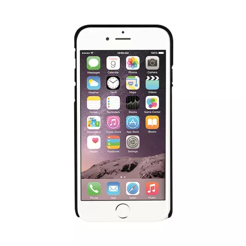 Xqisit iPlate Hochglanz iPhone 6 Plus 6s Plus 7 Plus 8 Plus H&uuml;lle - Schwarz