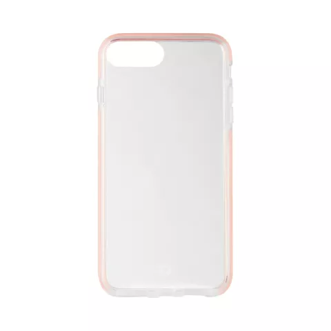 Xqisit Mitico Sto&szlig;stange TPU iPhone 6 Plus 6s Plus 7 Plus 8 Plus H&uuml;lle - Transparent Pink