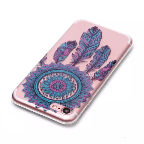 Transparenter Dreamcatcher TPU iPhone 7 8 SE 2020 SE 2022 - Blau Lila