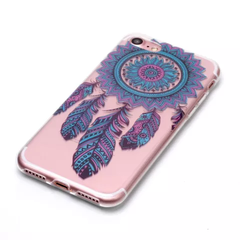 Transparenter Dreamcatcher TPU iPhone 7 8 SE 2020 SE 2022 - Blau Lila