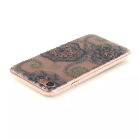 Klare Mandala Flower iPhone 7 8 SE 2020 SE 2022 TPU H&uuml;lle - Blau