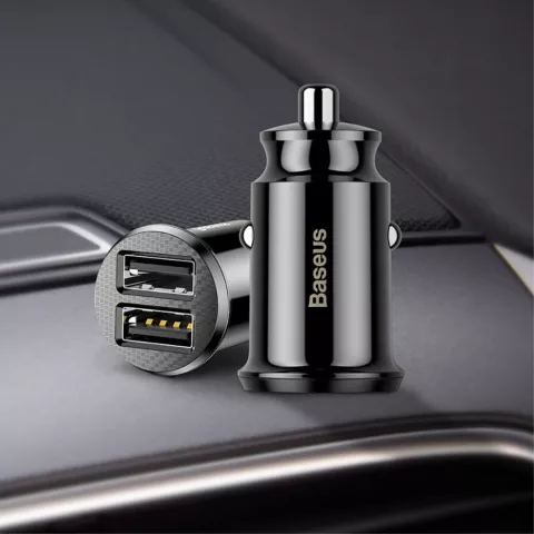 Baseus Universal Dual USB Autoladeger&auml;t 3.1 Ampere - Schwarz