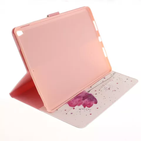 Blume rustikale Flip Cover H&uuml;lle iPad Air 3 (2019) &amp; iPad Pro 10,5 Zoll - Weiss Pink