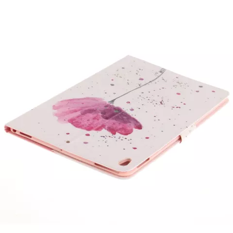 Blume rustikale Flip Cover H&uuml;lle iPad Air 3 (2019) &amp; iPad Pro 10,5 Zoll - Weiss Pink