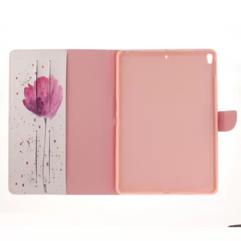 Blume rustikale Flip Cover H&uuml;lle iPad Air 3 (2019) &amp; iPad Pro 10,5 Zoll - Weiss Pink