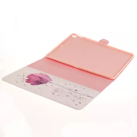 Blume rustikale Flip Cover H&uuml;lle iPad Air 3 (2019) &amp; iPad Pro 10,5 Zoll - Weiss Pink