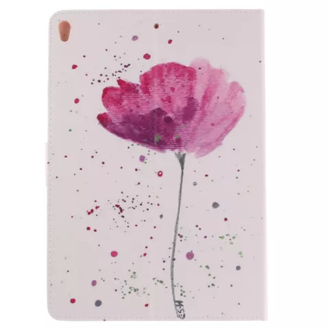Blume rustikale Flip Cover H&uuml;lle iPad Air 3 (2019) &amp; iPad Pro 10,5 Zoll - Weiss Pink