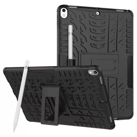 Hybrid TPU Polycarbonat iPad Air 3 (2019) &amp; iPad Pro 10,5 Zoll H&uuml;lle - Black Profile Standard