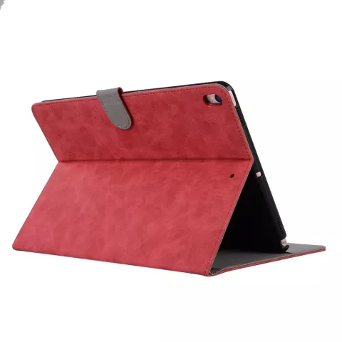 Leder iPad Air 3 (2019) &amp; iPad Pro 10,5 Zoll H&uuml;lle magnetisch - Rot