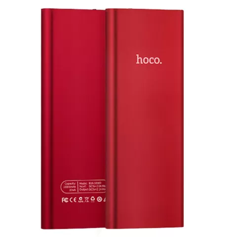 Hoco B16 Powerbank Metal Red - 10000 mAh Batterie