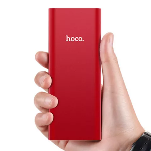Hoco B16 Powerbank Metal Red - 10000 mAh Batterie