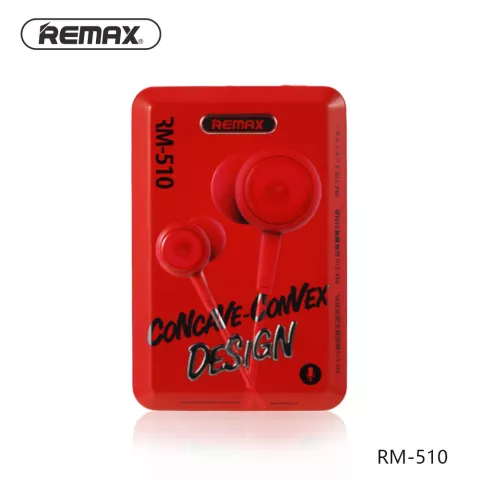Remax RM-510 Ohrst&ouml;psel In-Ear 3,5 mm verdrahtet - Rotes Mikrofon