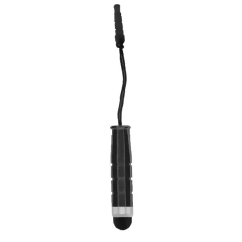 Mini Stylus Stift Kopfh&ouml;reranschluss Aux - schwarz