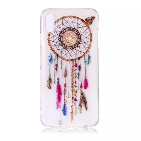 Dreamcatcher Butterfly Case Transparent iPhone XR - Pink