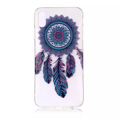 Dreamcatcher transparente H&uuml;lle TPU iPhone XR - Blau